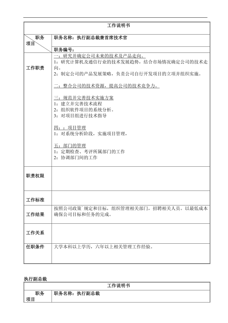 软件公司职务工作说明书大全.doc_第2页