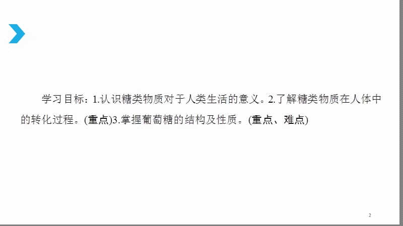 高二化学人教版选修1第1章生命的基础能糖类ppt课件_第2页