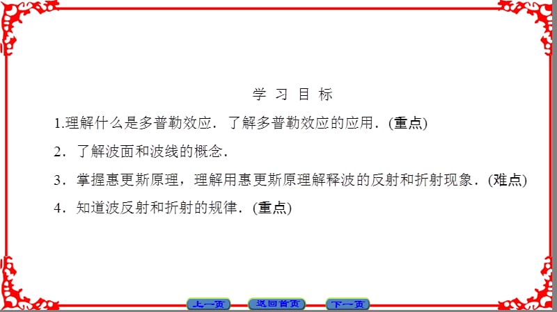 物理人教版同步选修3多普勒效应惠更斯原理ppt课件_第2页