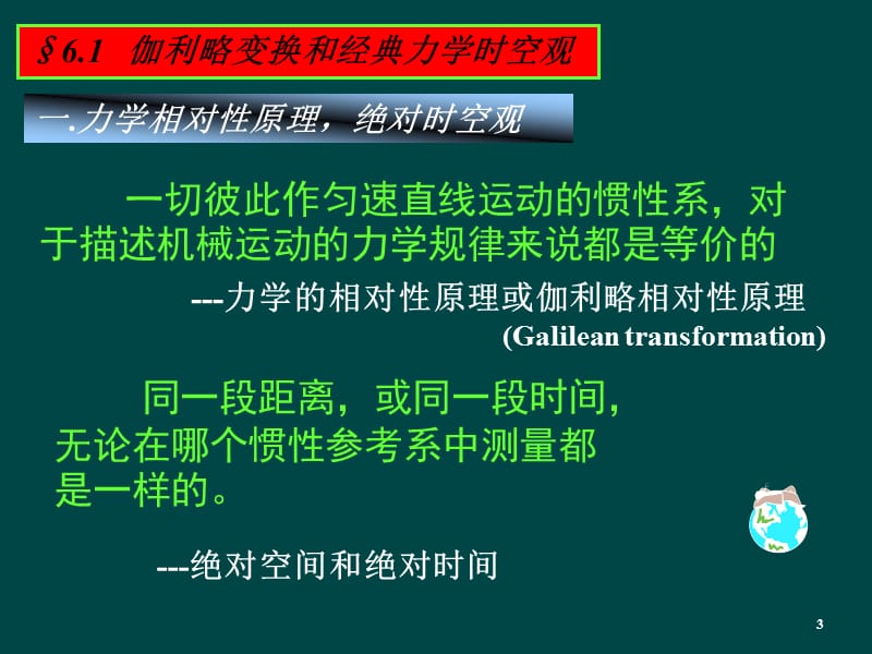 大学物理第6章狭义相对论ppt课件_第3页