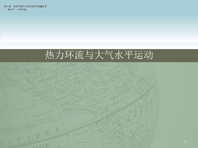 大气环境二热力环流与大气的水平运动解读ppt课件_第1页