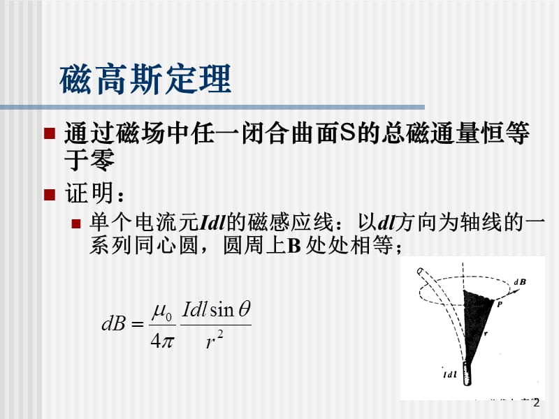 电磁学磁场的高斯定理ppt课件_第2页