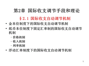 國際收支調(diào)節(jié)手段和理論素材ppt課件