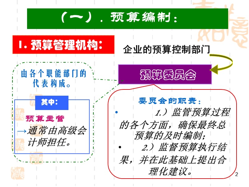 预算与业绩评价ppt课件_第2页