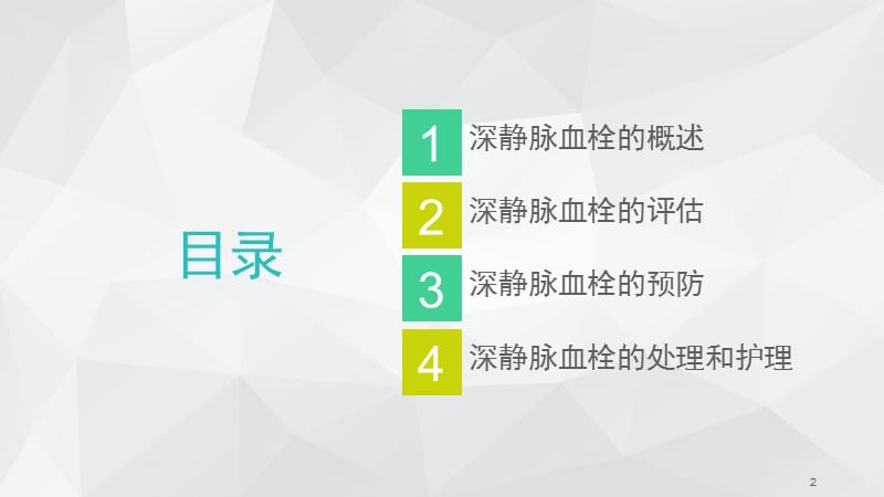 深静脉血栓的评估预防及护理ppt课件_第2页