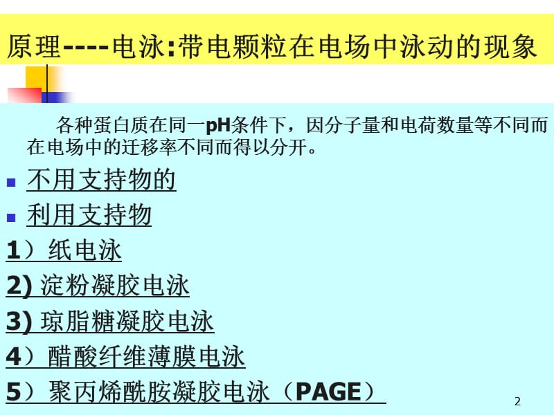 实验四醋酸纤维薄膜电泳分离血清蛋白概论ppt课件_第2页