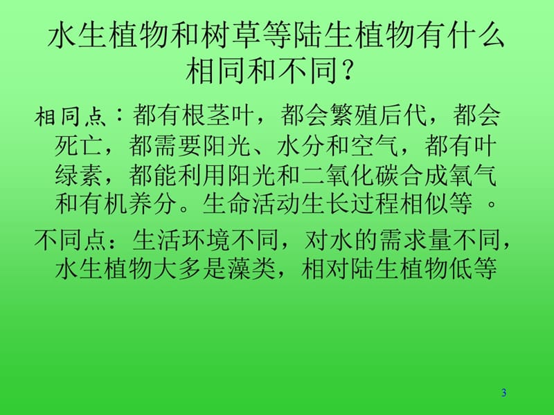 三年级上册科学第一单元4水生植物ppt课件_第3页