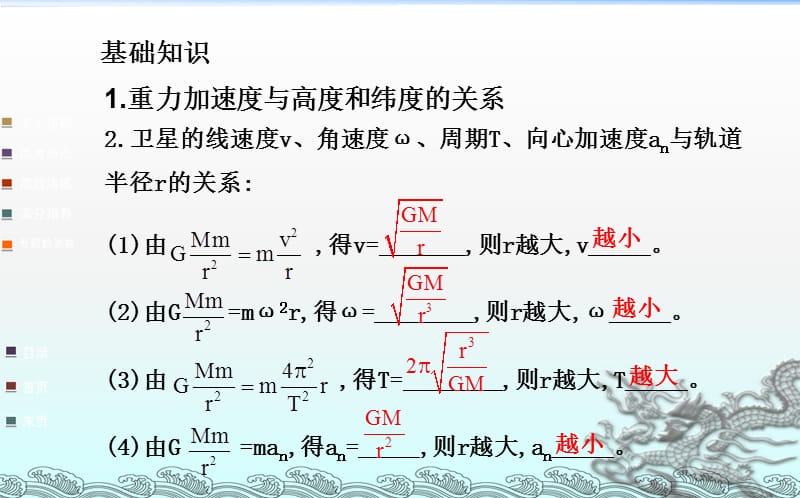 高三物理二轮专题复习万有引力定律及其应用模板ppt课件_第2页