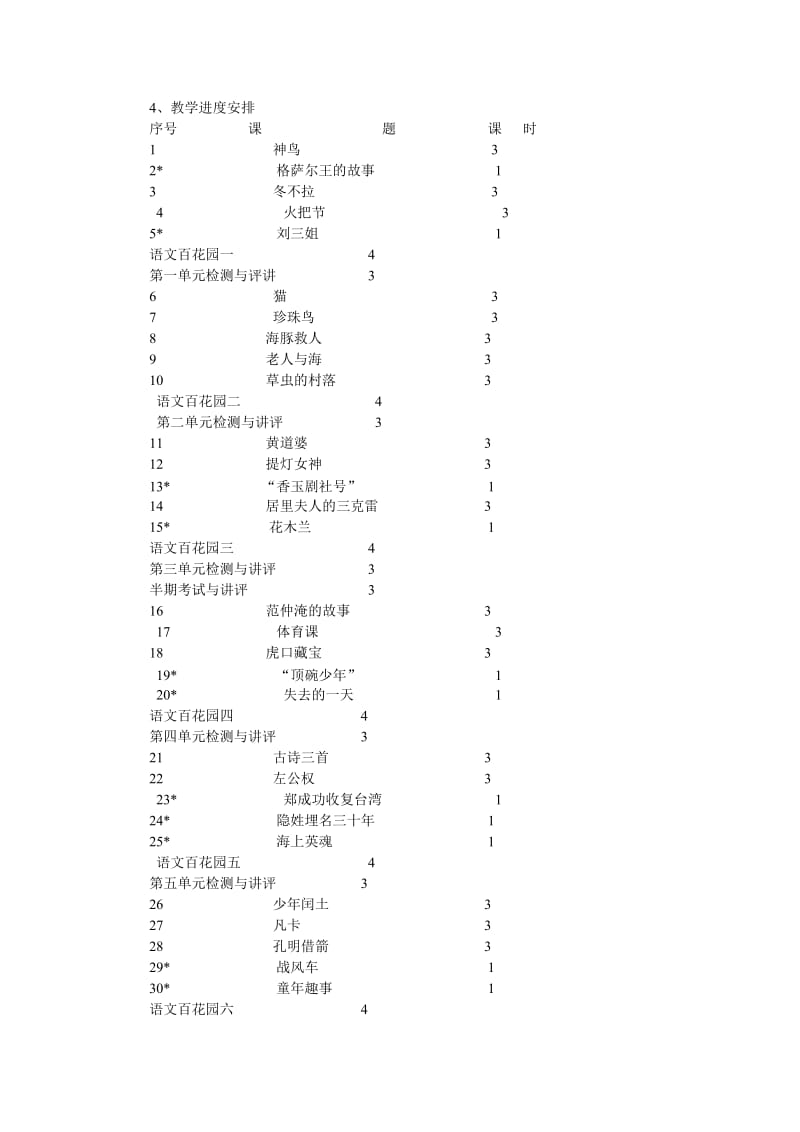 小学语文教学计划2_第3页