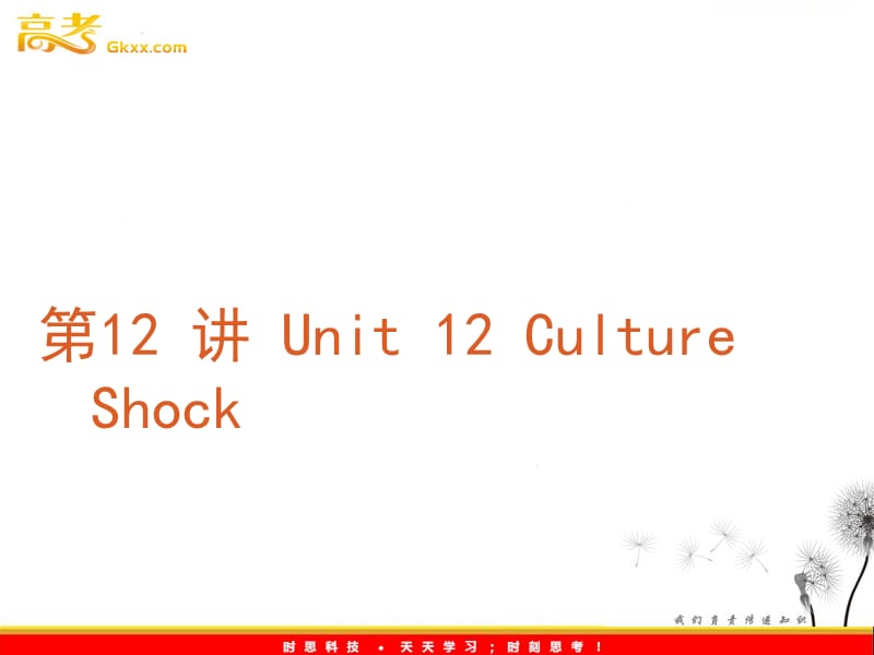 2012年高考英语专题复习课件：　第12 讲 Unit 12《Culture Shock》（北师大版必修4）_第2页