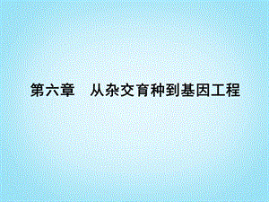 雜交育種與誘變育種基因工程及其應(yīng)用ppt課件