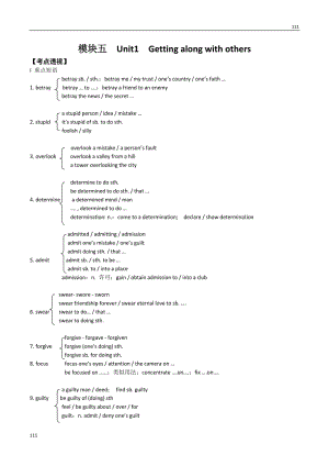 Unit 1《Getting along with others》Word power文字素材1（牛津譯林版必修5）