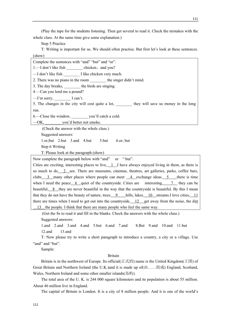 Module 4《A Social Survey—My Neighbourhood》 grammar and writing 教案（外研版必修1）_第3页