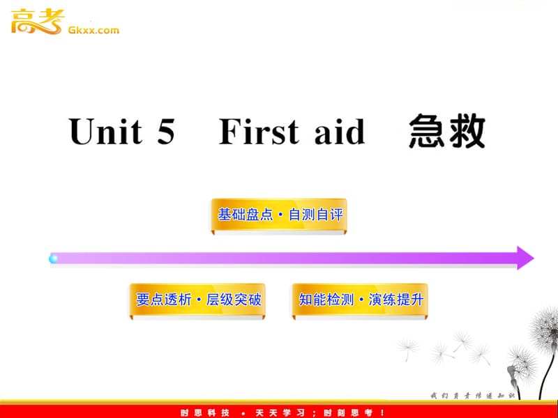 2013届高中英语全程复习方略配套课件 必修5 Unit5《First aid》_第1页