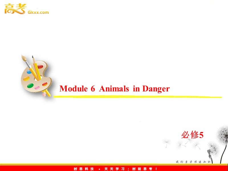 2013届高考英语一轮复习课件：必修5 Module 6《Animals in Danger》（外研版全国通用）_第2页