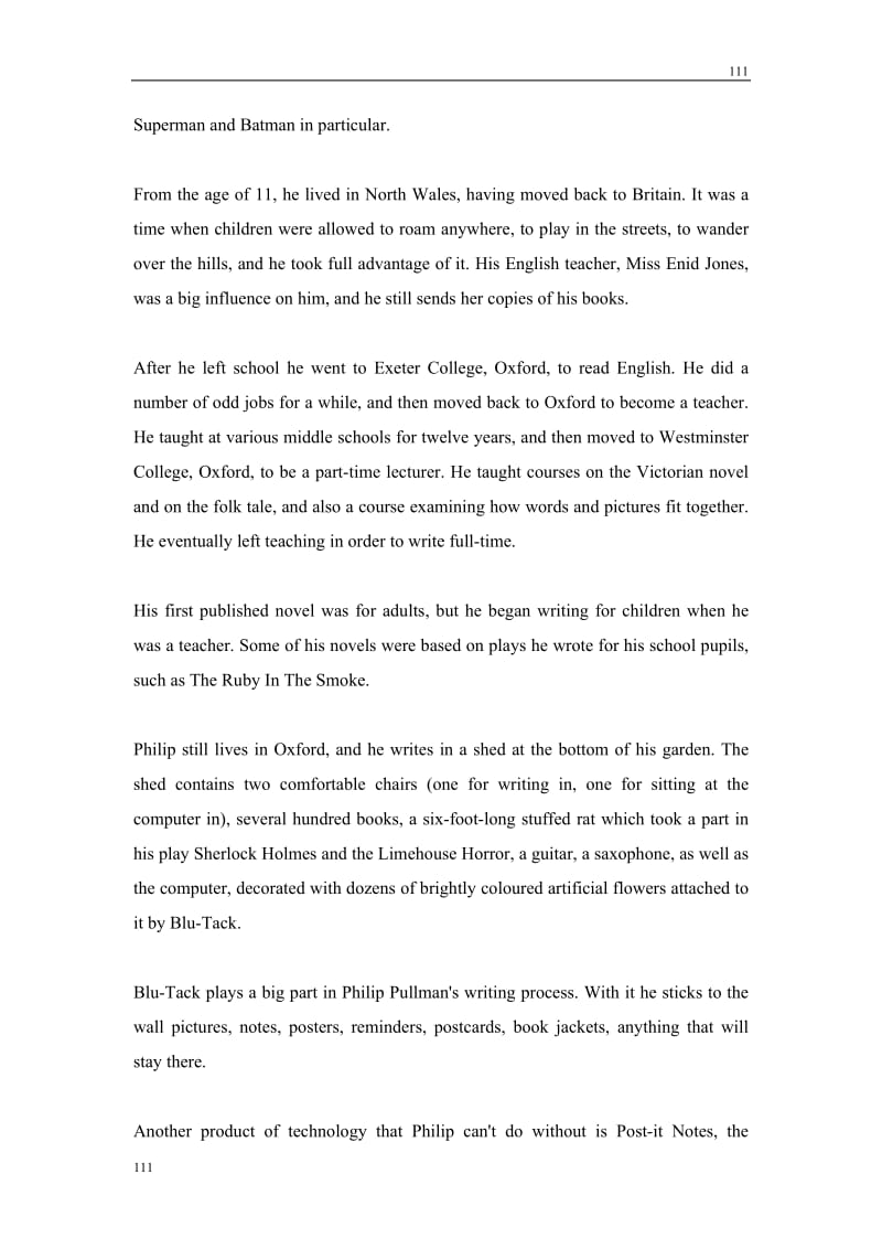 Module 2《Fantasy Literature—Philip Pullman》introduction,reading and voca教案5（外研版选修6）_第2页