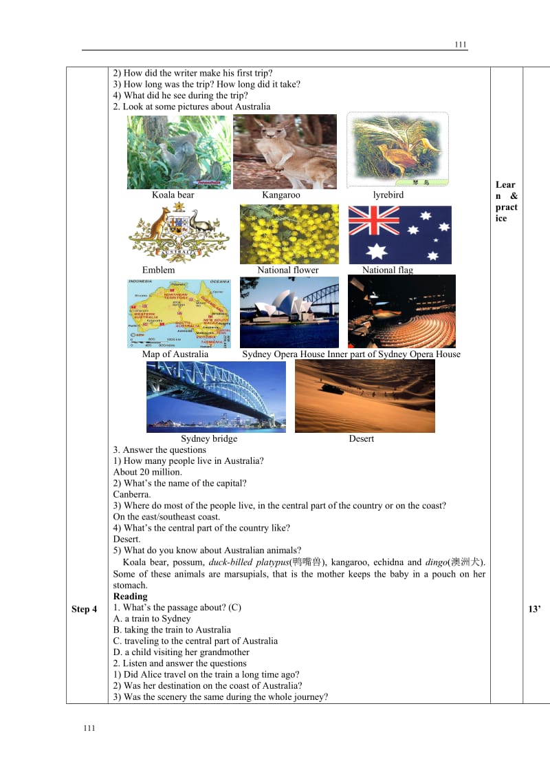 Module 3《My First Ride on a Train》introduction,reading and voca教案8（外研版必修1）_第2页