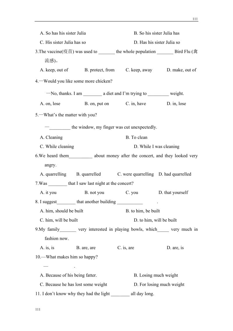 Unit 10《Money》Lesson 3 Your Money同步练习4（北师大版必修4）_第3页