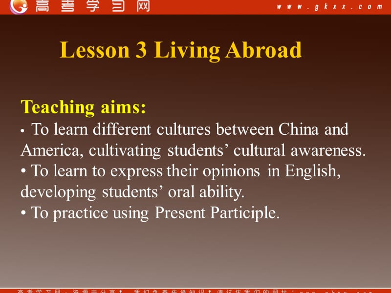 Unit 12 lesson3《Culture shock》Living Abroad课件2（24张PPT）（北师大版必修4）_第2页