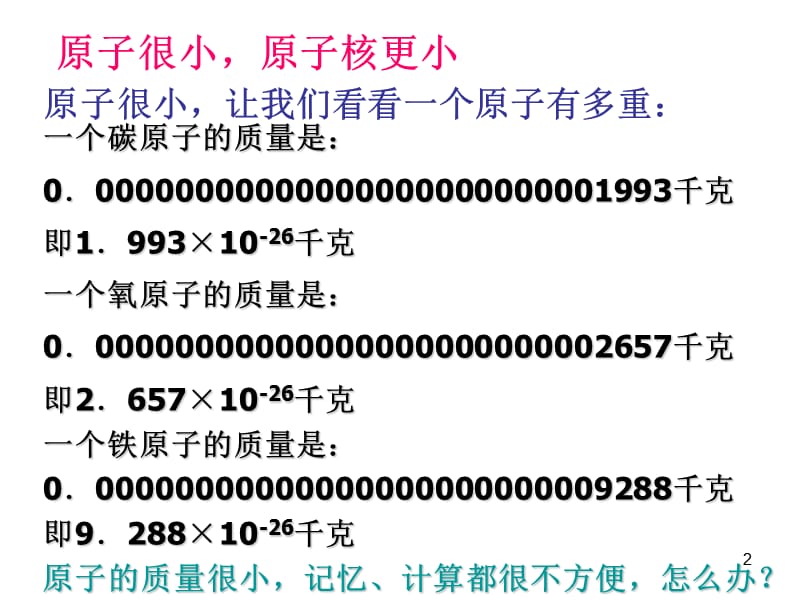 原子的结构相对原子质量详解ppt课件_第2页