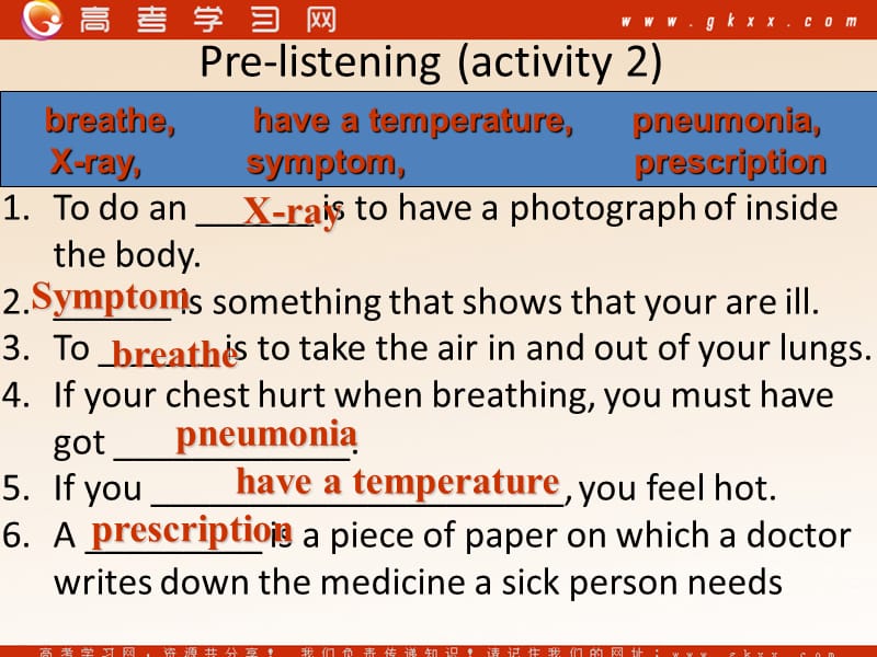 module 1《Our Body and Healthy Habits》Listening课件2（12张PPT）（外研版必修2）_第3页