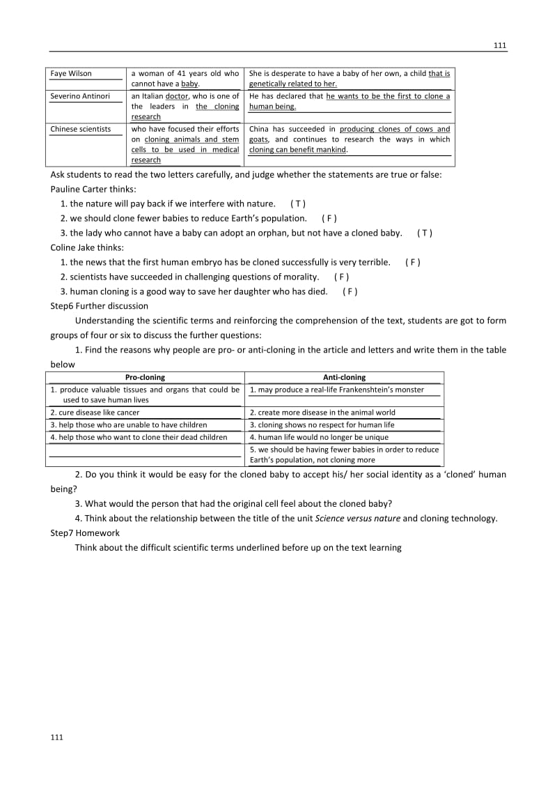 Unit 3《Science versus nature》Reading教案2（牛津译林版必修5）_第2页