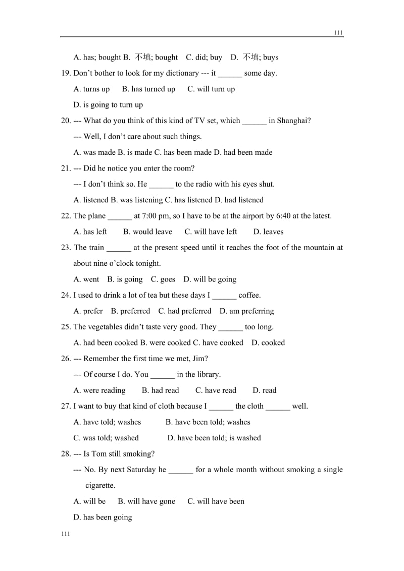 Module 4《A Social Survey—My Neighbourhood》Grammar学案2（外研版必修1）_第3页