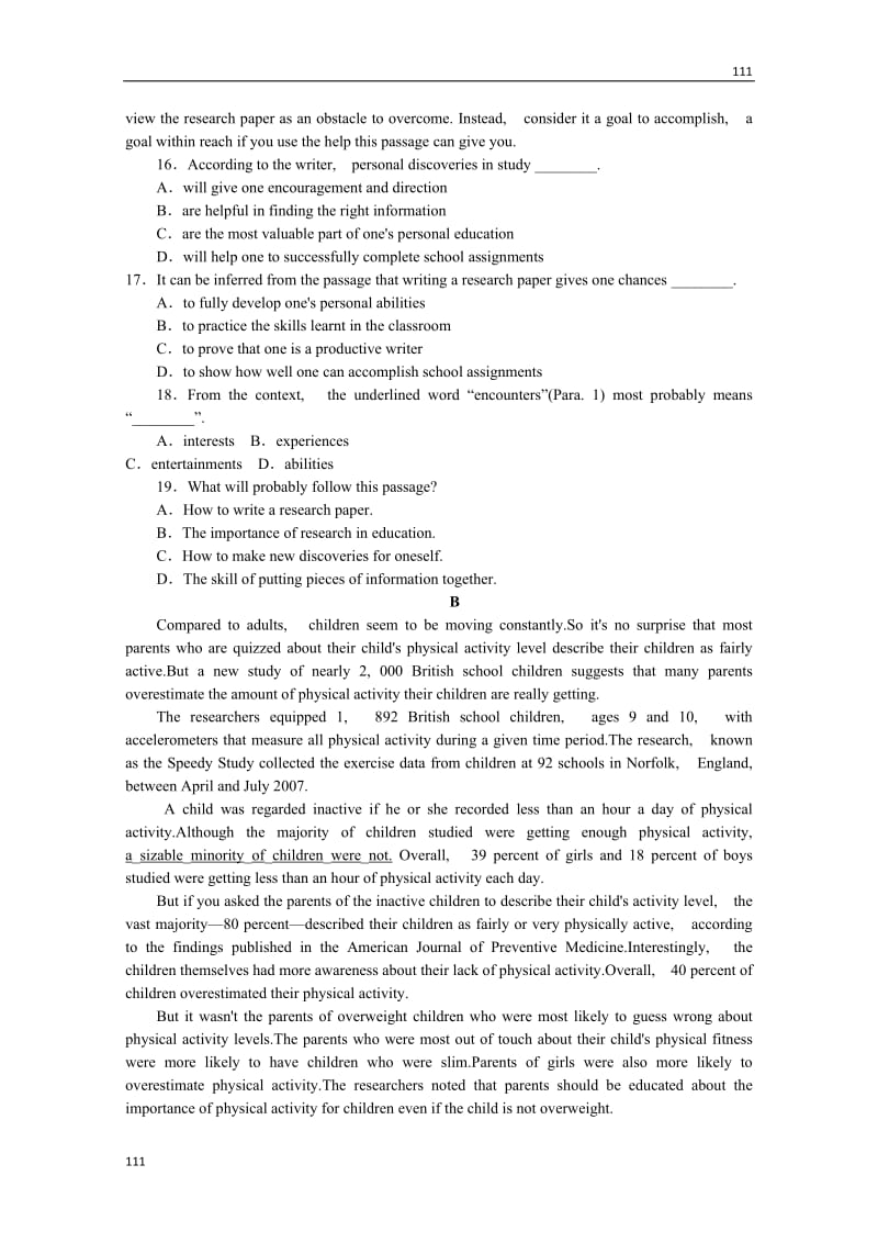 高考英语一轮复习课时作业(二十二)必修4Module 4《Great Scientists》（外研版）_第3页