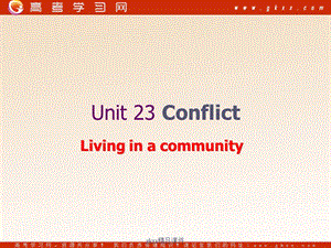 《Conflict》課件1（34張PPT）（北師大版選修8）