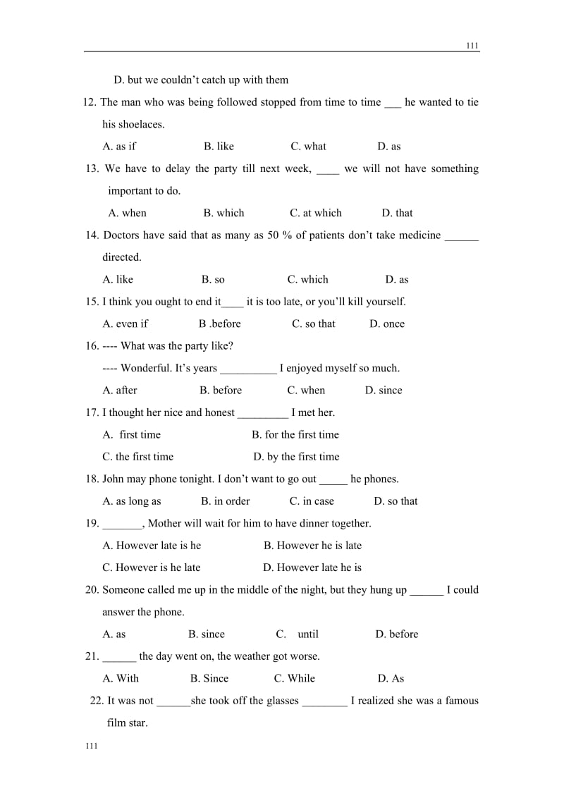 Module 5《The Great Sports Personality》Grammar同步练习2（外研版必修5）_第2页