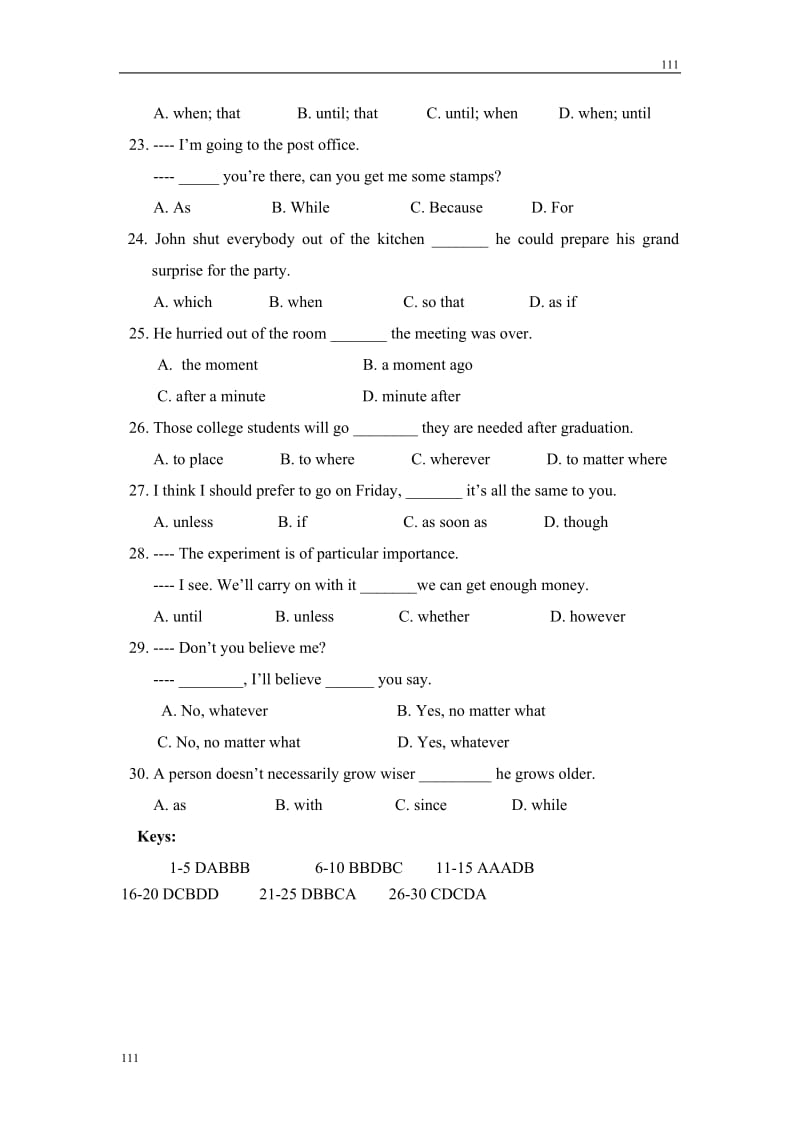 Module 5《The Great Sports Personality》Grammar同步练习2（外研版必修5）_第3页