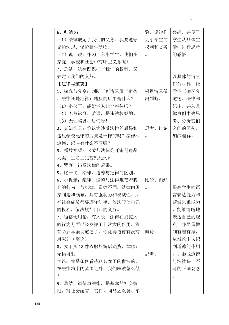 最新部编版道德与法治六年级上册教学设计可打印可编辑_第2页