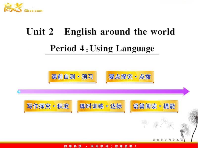 高中英语课时讲练通配套课件：Unit2《English around the world》Period 4（新人教版必修1）_第1页