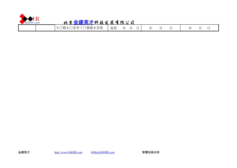 酒店 员工人事纪录卡_第2页