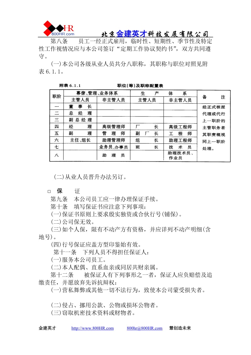 酒店 三、人事管理规章_第2页