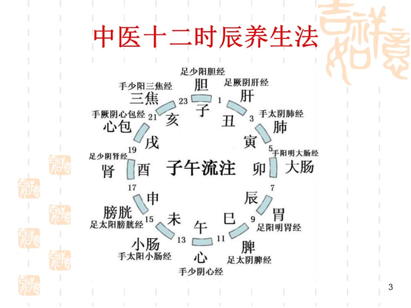 中医十二时辰养生ppt课件_第3页