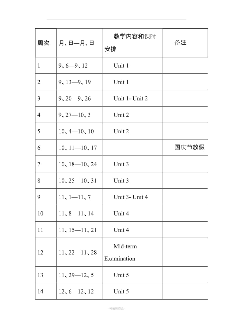 PEP小学英语三年级上册教学计划学科计划.doc_第3页