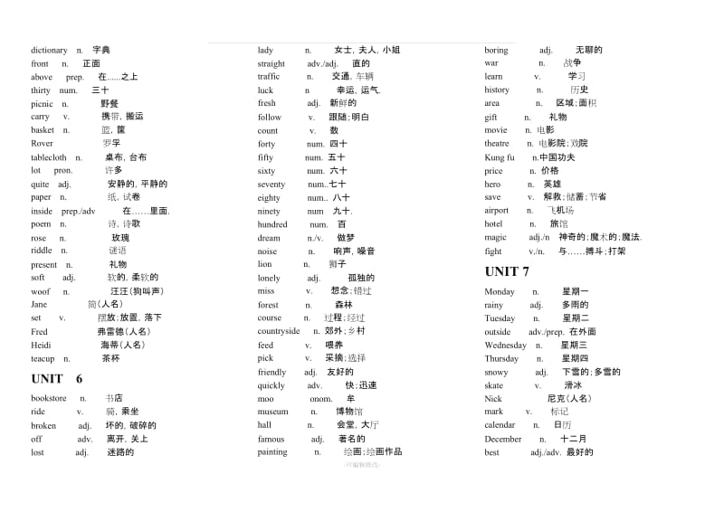 冀教版七年级英语单词.doc_第3页