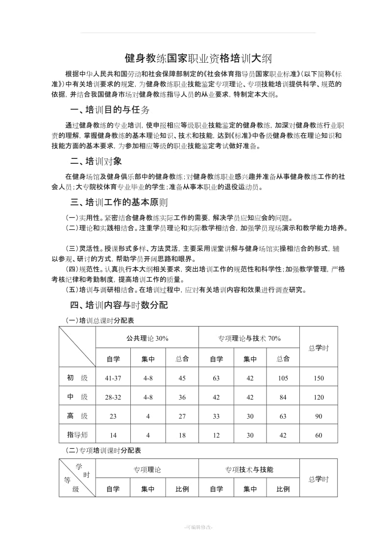 健身教练国家职业资格培训鉴定(社会体育指导员).doc_第3页