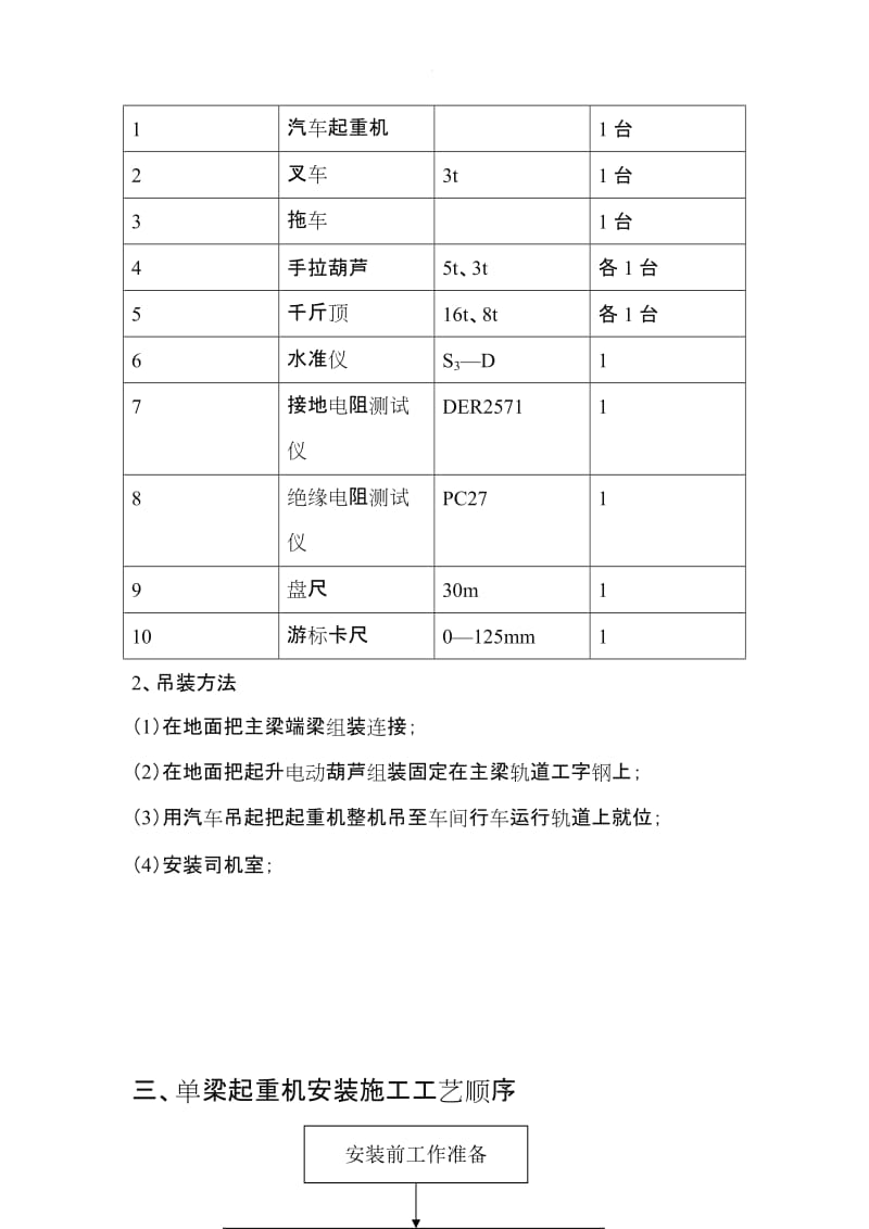 电动单梁起重机安装施工方案.doc_第3页