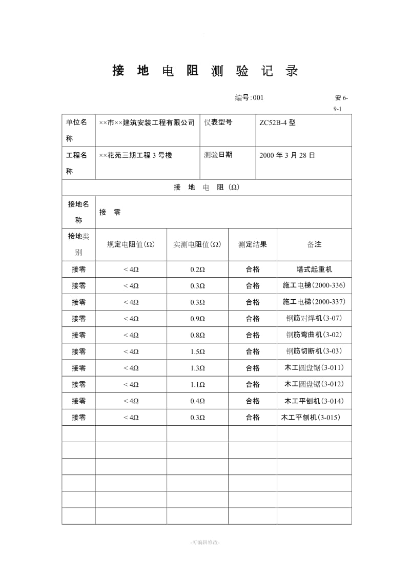 施工机具检查记录.doc_第1页