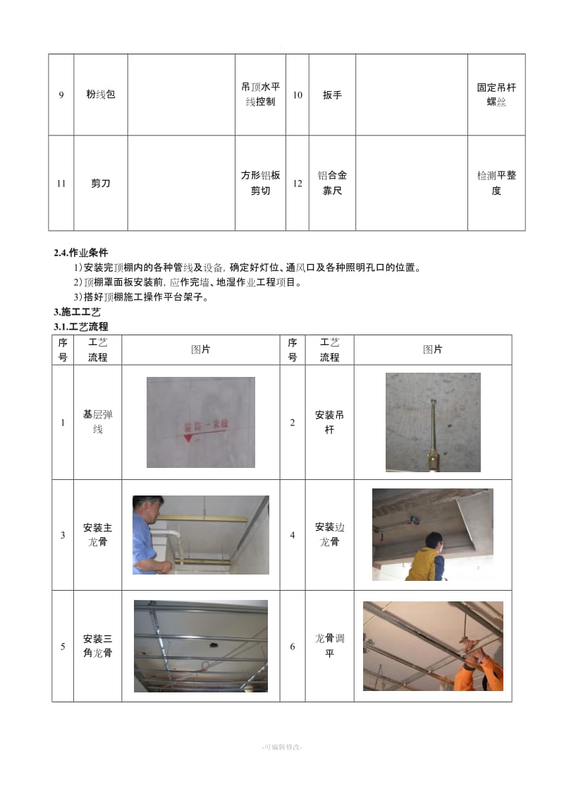 铝扣板吊顶施工工艺标准.doc_第3页