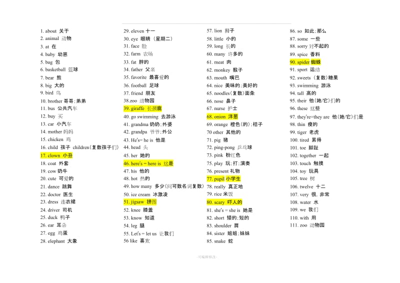 小学英语单词表 全12册.doc_第2页