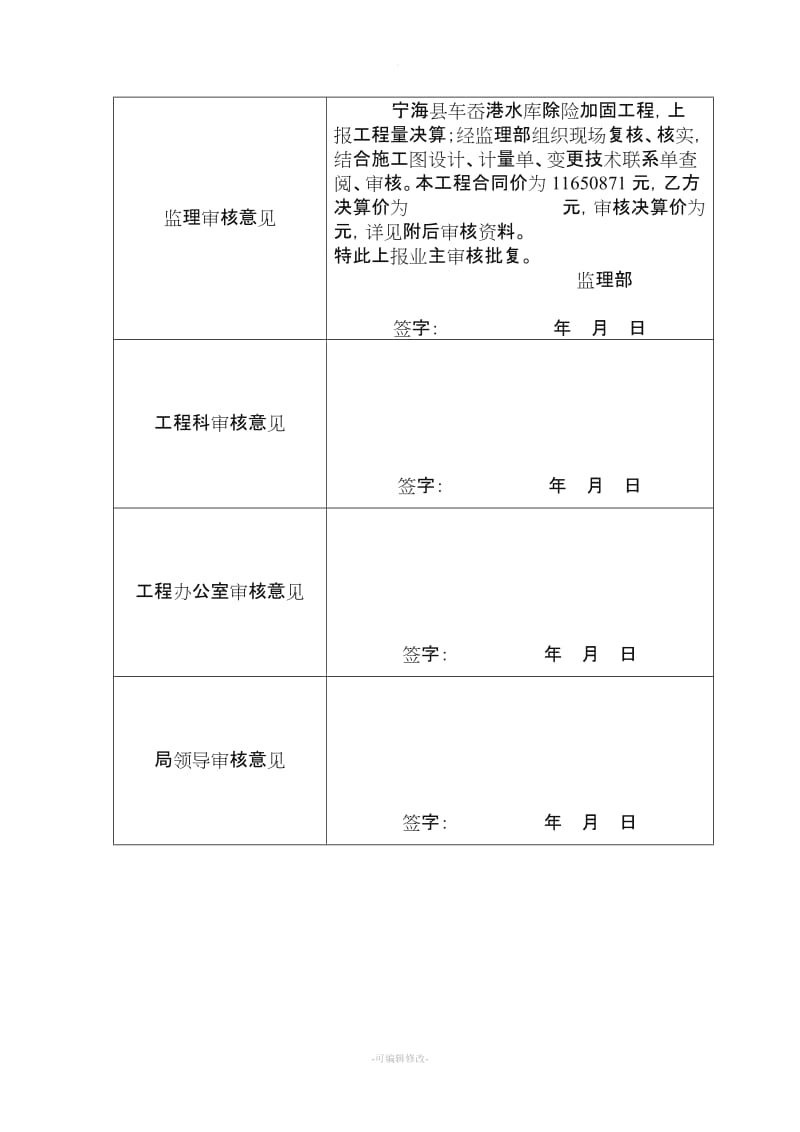 监理决算审核意见书.doc_第2页