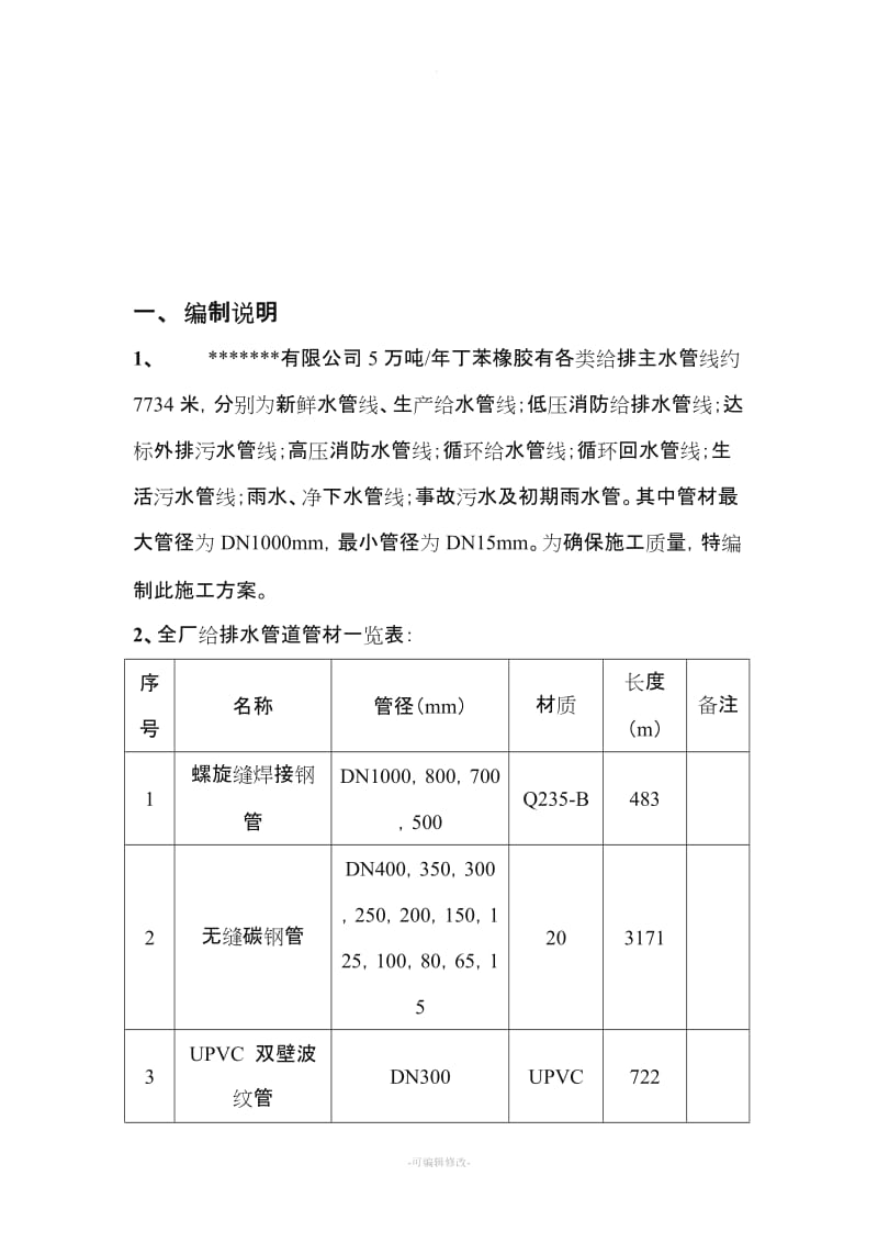 给水管道施工方案(完整版).doc_第3页