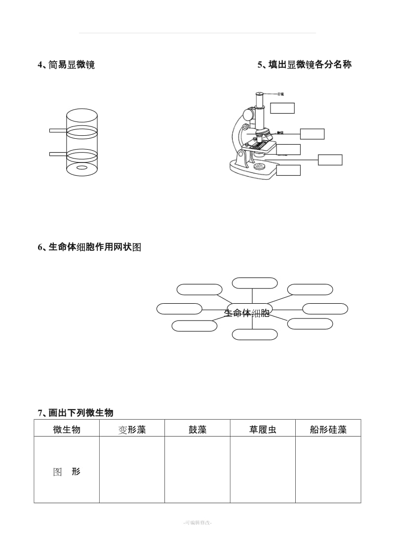 六年级科学下册复习画图与填图和实验题.doc_第2页