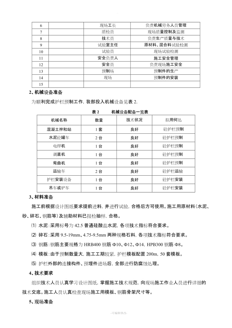 砼护栏预制施工方案.doc_第3页