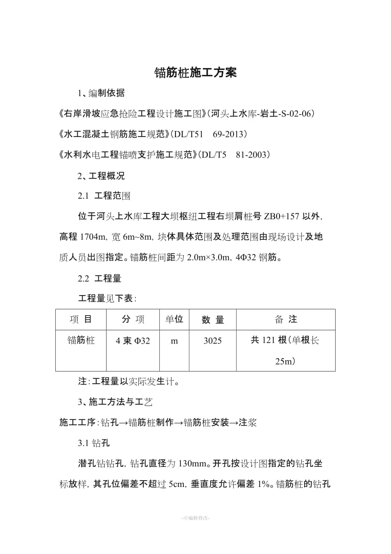 锚筋桩施工方案.doc_第1页