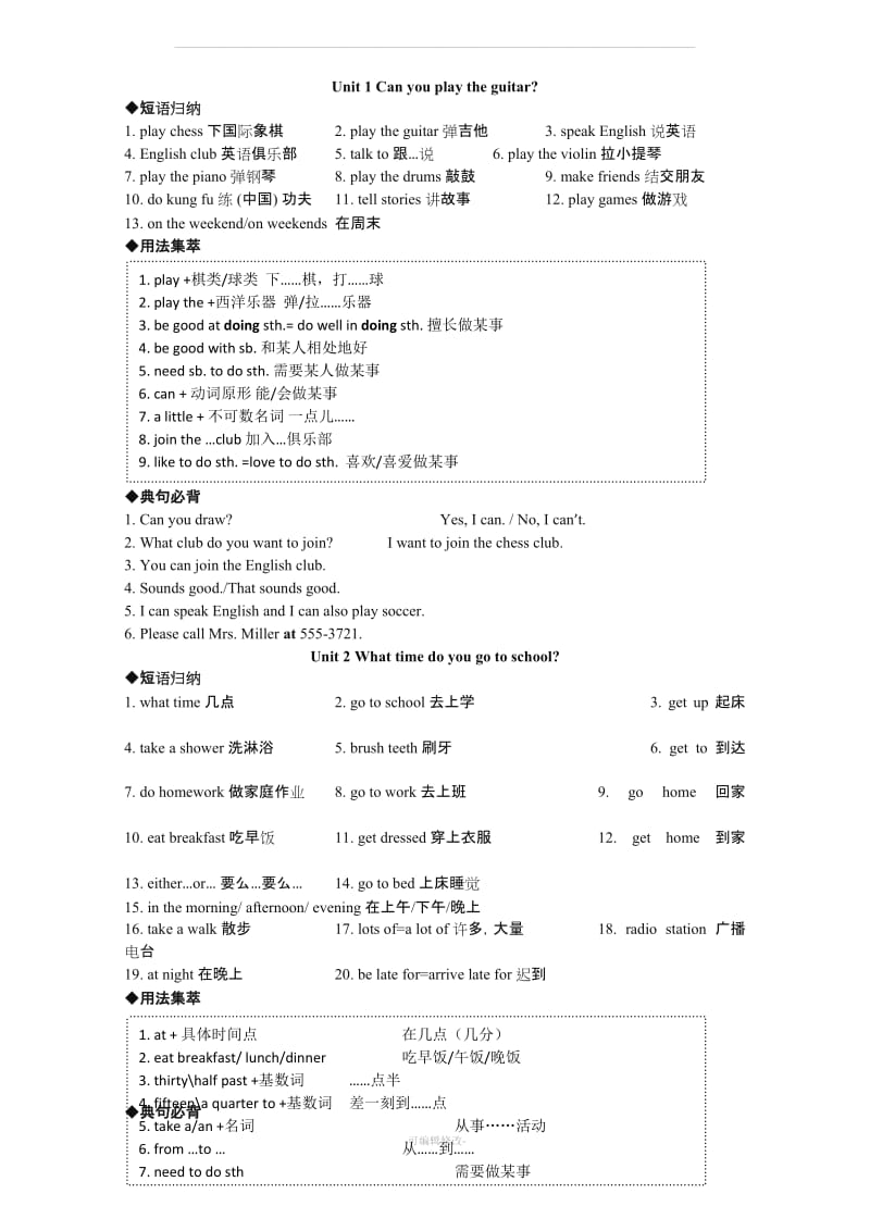 新人教版七年级英语下册知识点总结.doc_第1页