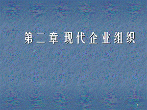 現(xiàn)代企業(yè)組織ppt課件